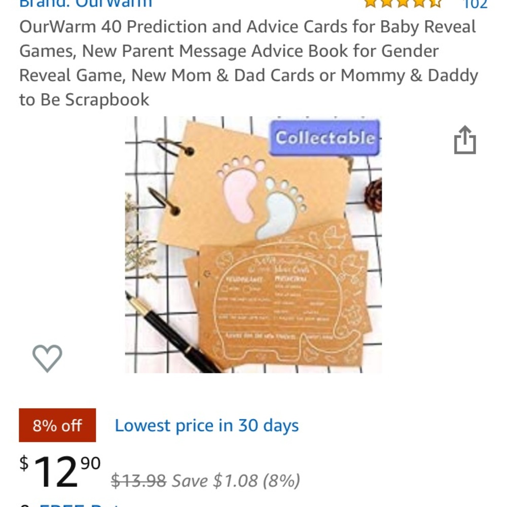 Baby reveal book